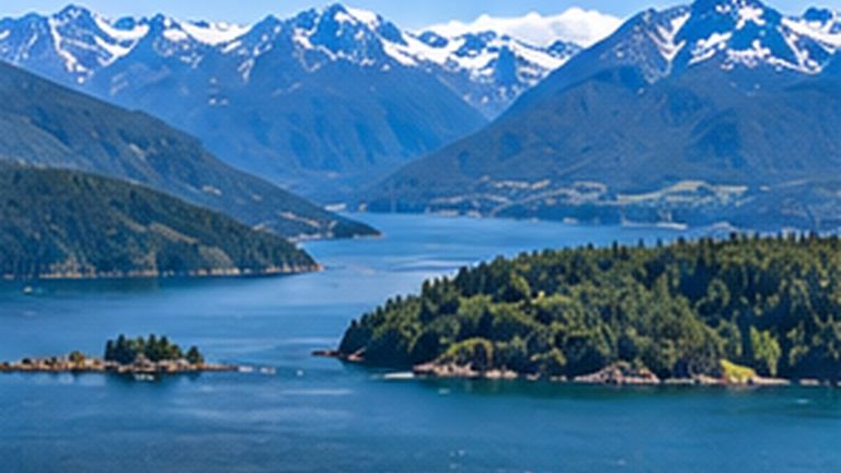 Howe Sound and the Coast Mountains along the Sea-to-Sky corridor