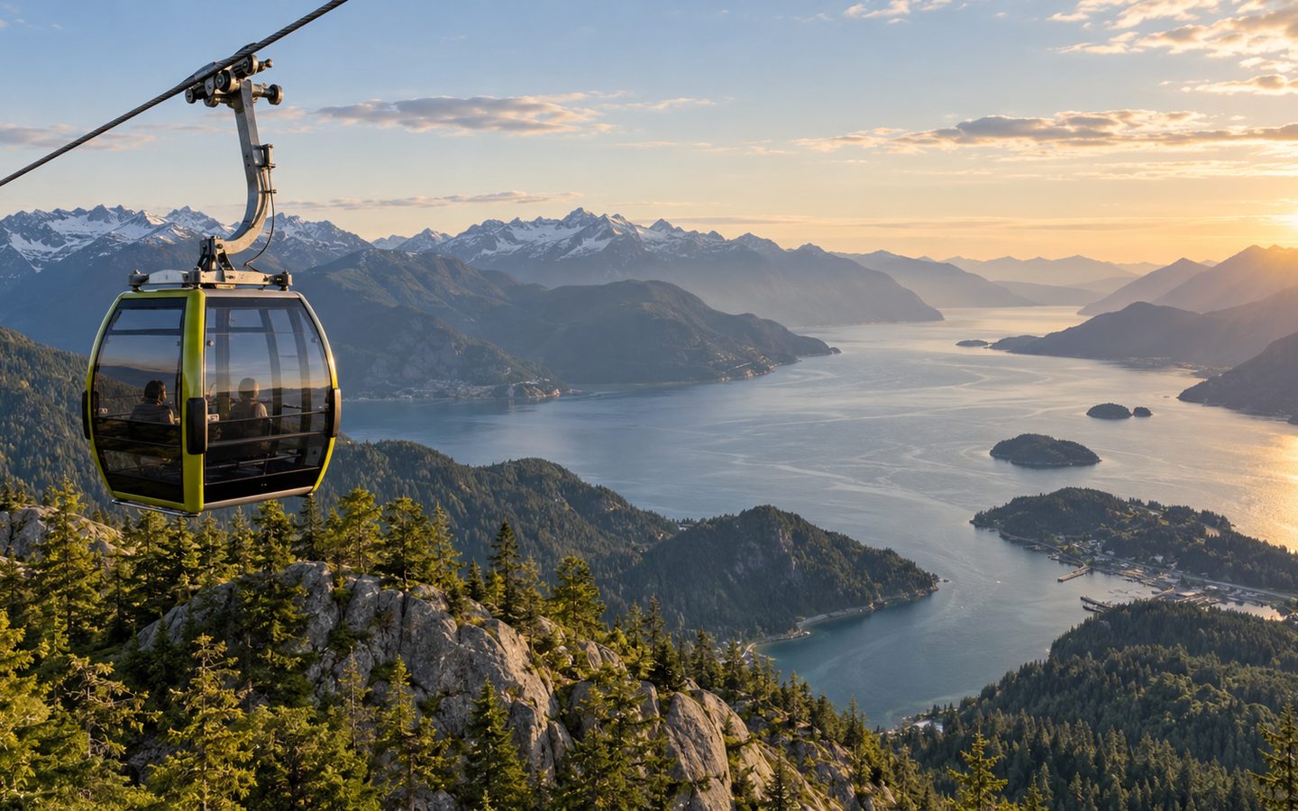 Sea to Sky Gondola above Howe Sound and the coastal mountains