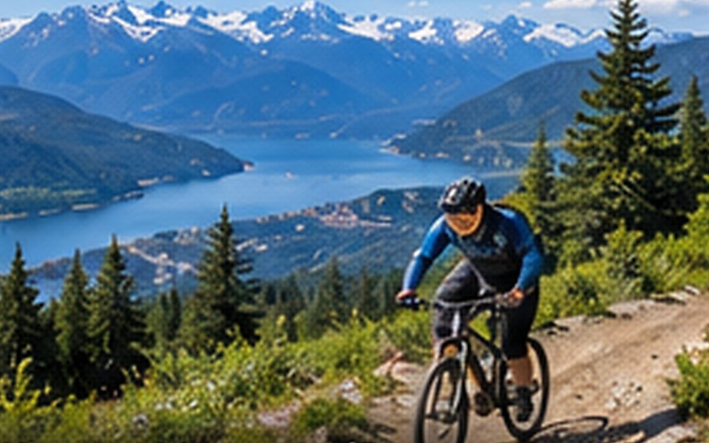 Mountain biking in Whistler during summer